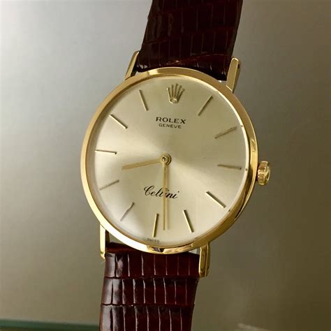 vintage rolex cellini movement|rolex cellini gold price.